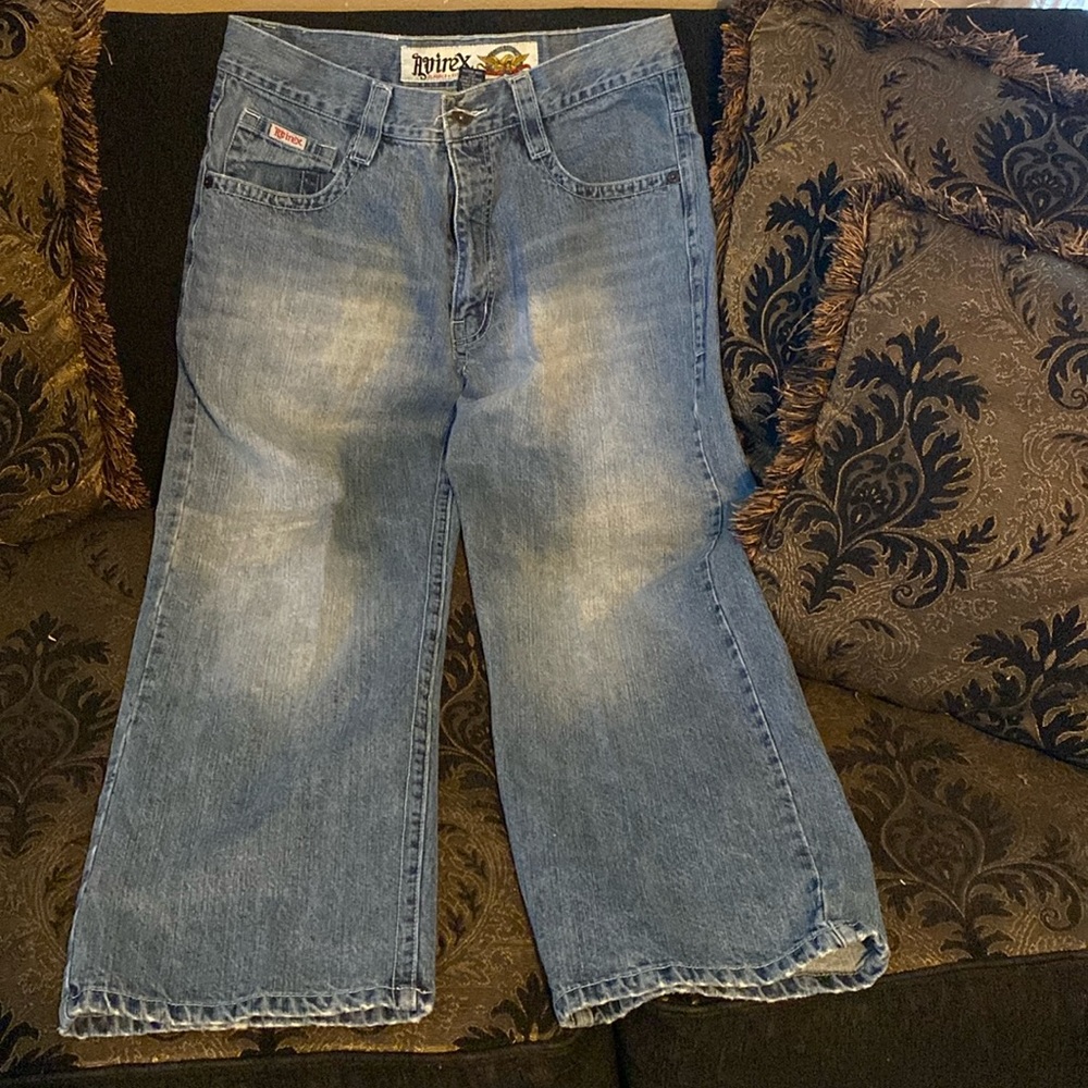 Medium blue jeans pants by the brand avirex in size 34/30 men